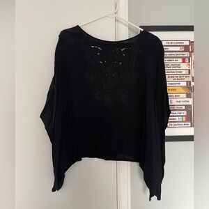 Cape style blouse